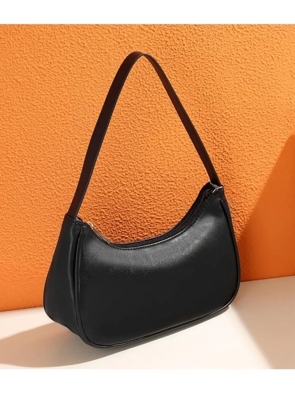 Vegan Leather Hobo Tote Bag for Women | Retro Sling Clutch Purse with Zipper